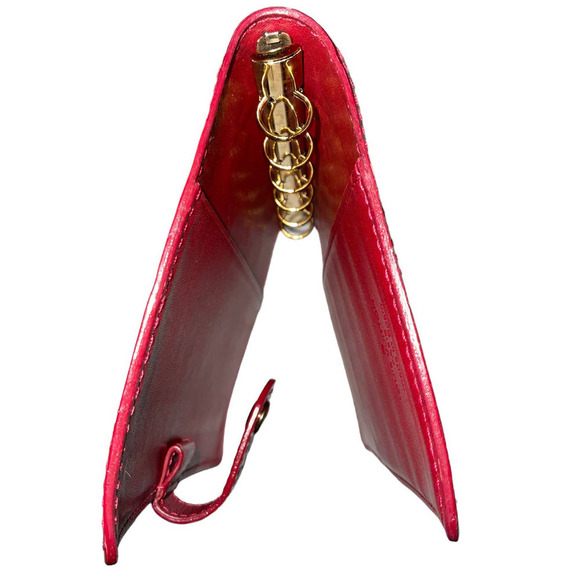 Louis Vuitton Red Vernis Leather Small Ring Agenda Cover - Picture 3 of 16